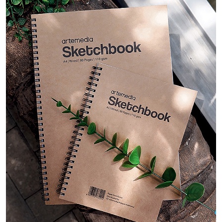 

KODE P43R Buku Sketsa Artemedia Sketchbook Wired A4 Craft Cover Jilid Spiral
