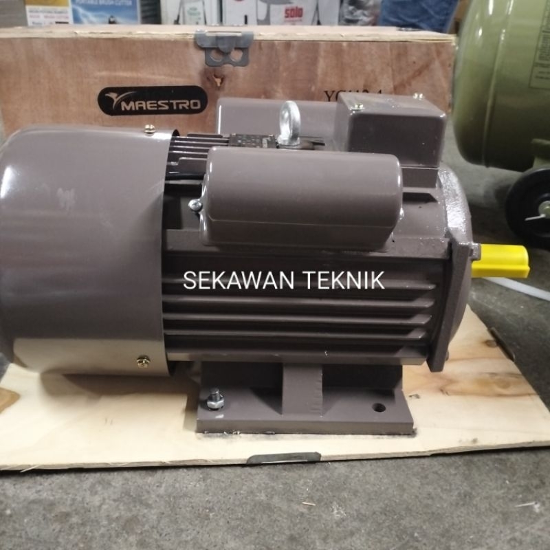 dinamo penggerak 3hp 1phase rpm 1400 maestro