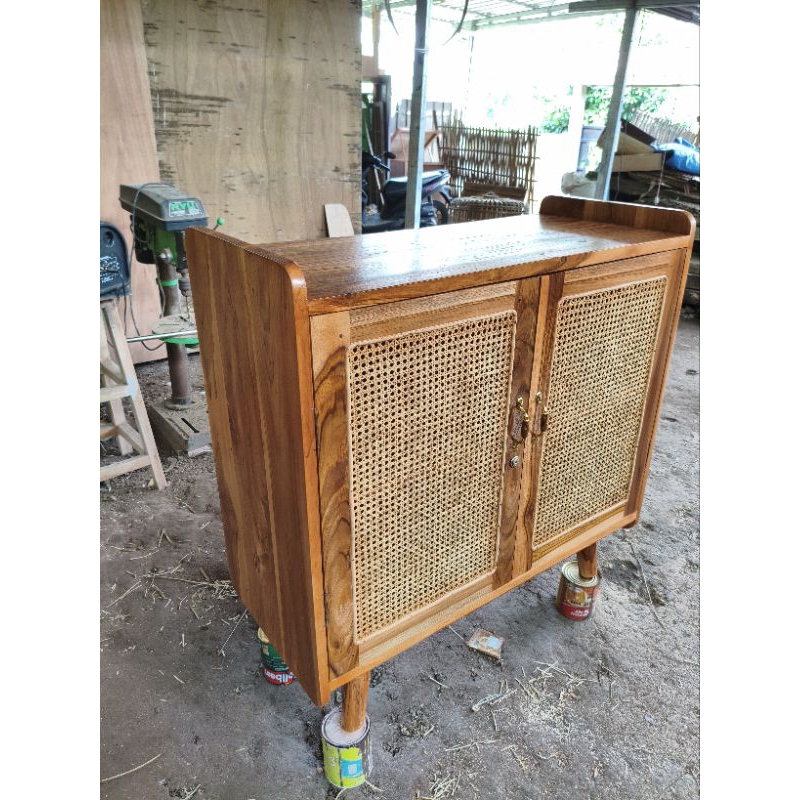 lemari jati rotan/lemari baju/lebari barang/lemari kayu