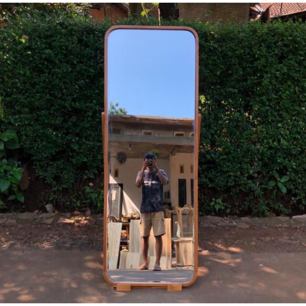 CERMIN STANDING MIRROR BAGUS CERMIN STANDING FULL BODY CERMIN MIRROR