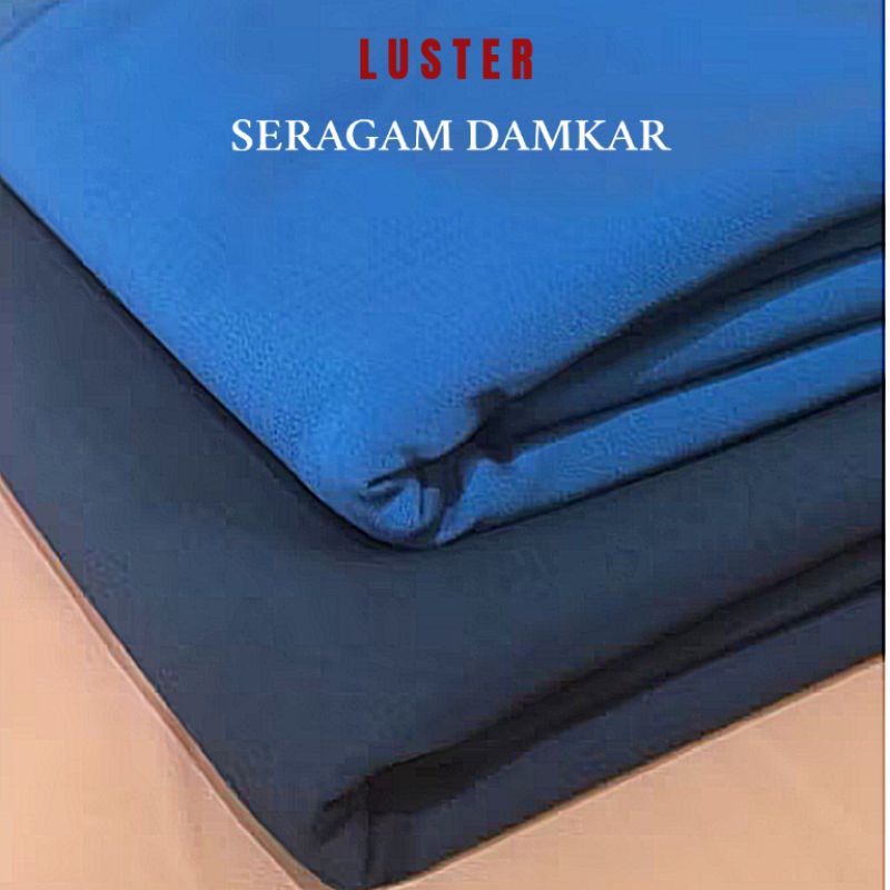 kain setelan DAMKAR kain celana pemadam kotak luster tebal lembut
