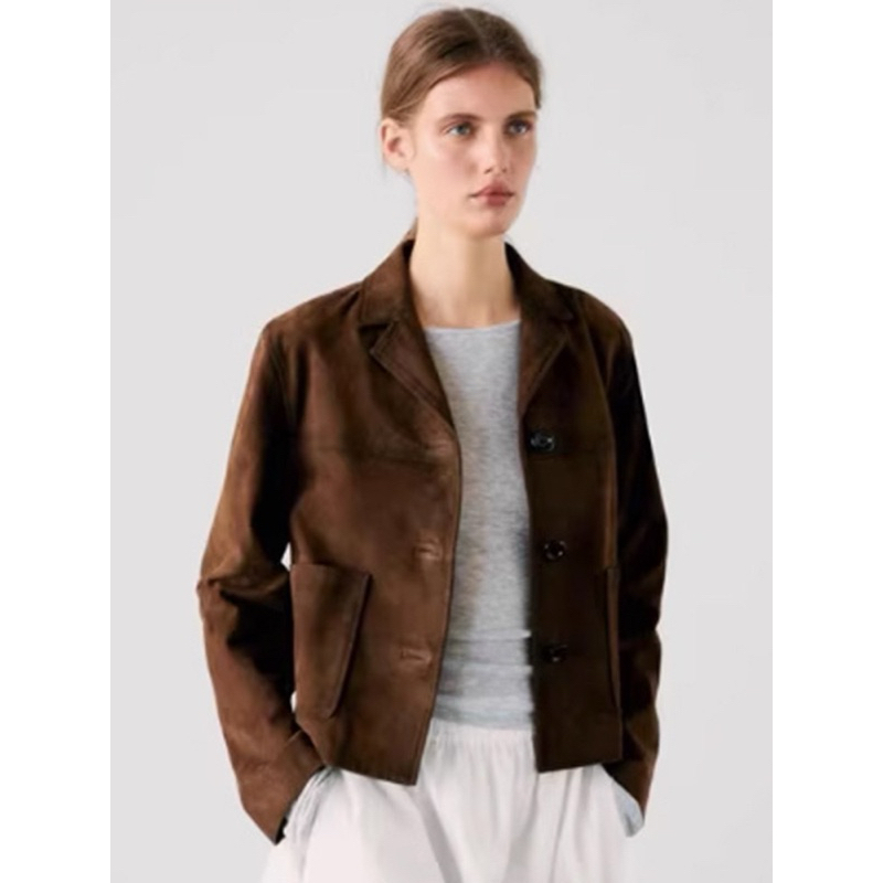 PREMIUM TOP | Velvet Brown jacket wanita/Jacket Wanita Musim Dingin Lengan panjang/Oversize Untuk Wa