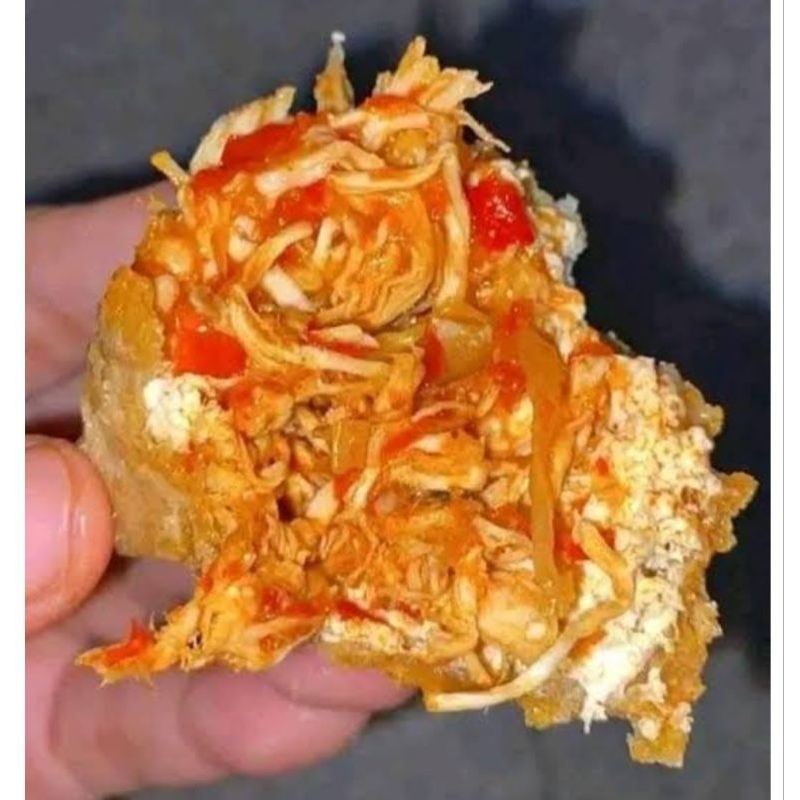 

tahu hah isi ayam suwir/tahu huha isi bakso pedas