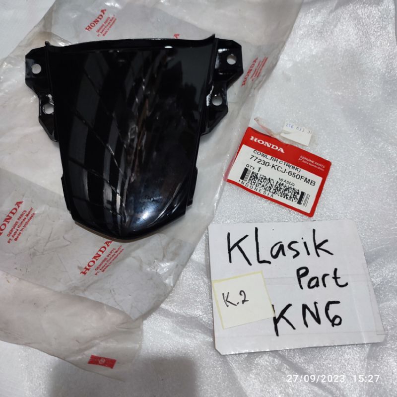 SAMBUNGAN PET COVERTAIL COVER TAIL BODY BODI BELAKANG HONDA TIGER REVO TIREV Hitam 77230-KCJ-650FMB 