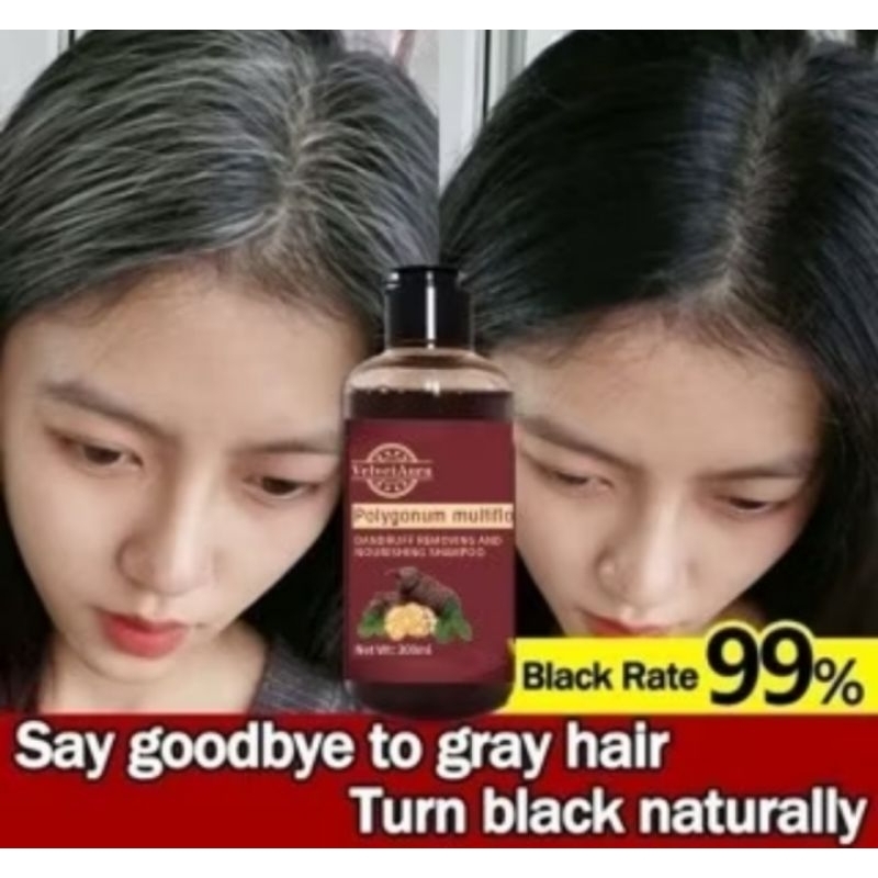 Shampo penghitam rambut penghitam uban rambut permanen