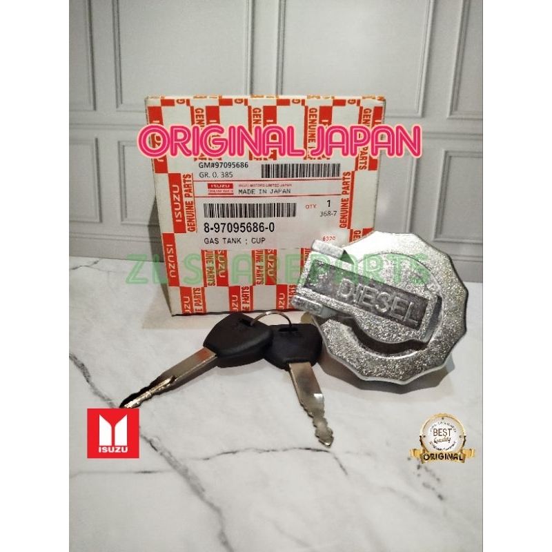 TUTUP TANGKI SOLAR GAS TANK CAP ISUZU TRAGA DMAX ORIGINAL JAPAN ASLI