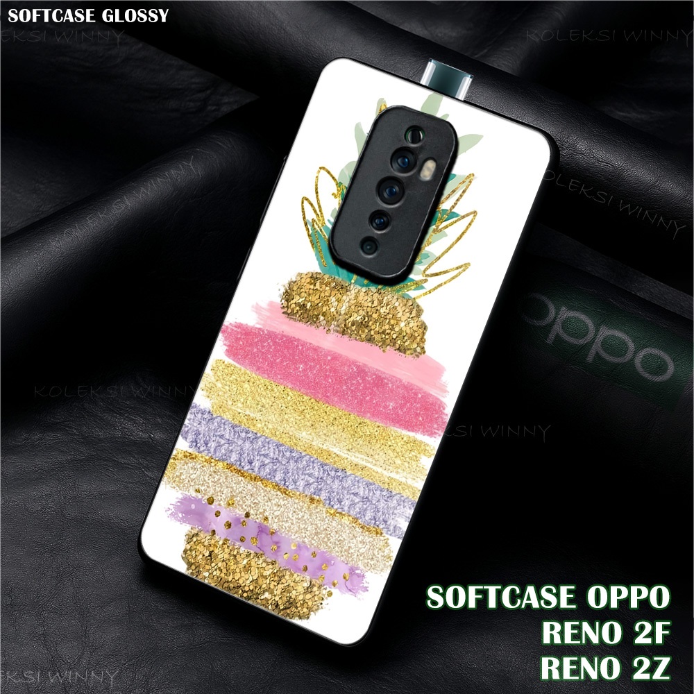 WD03 SOFTCASE OPPO RENO 2F | 2Z | Motif AESTHETIC | Casing Glossy Murah | Case Oppo Keren Lucu Aesth