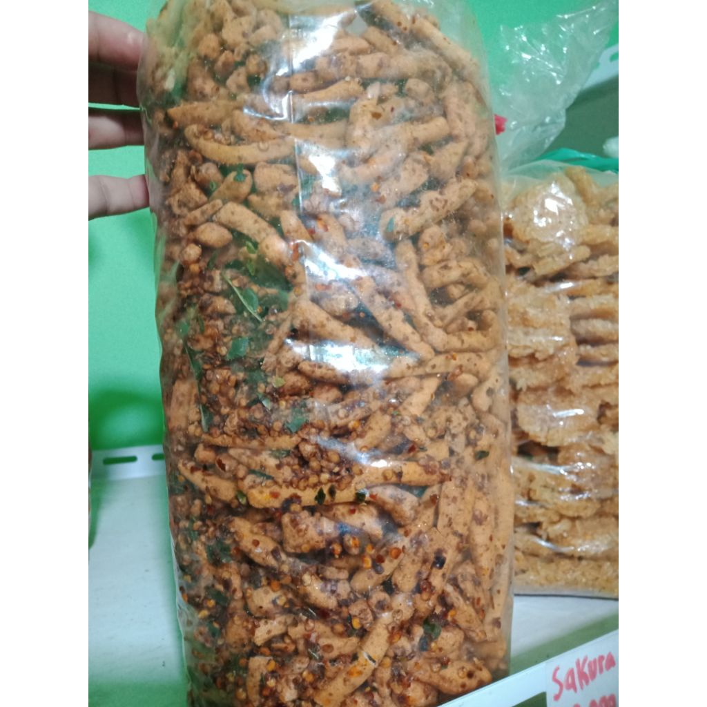 

basreng cikruh super pedas daun jeruk