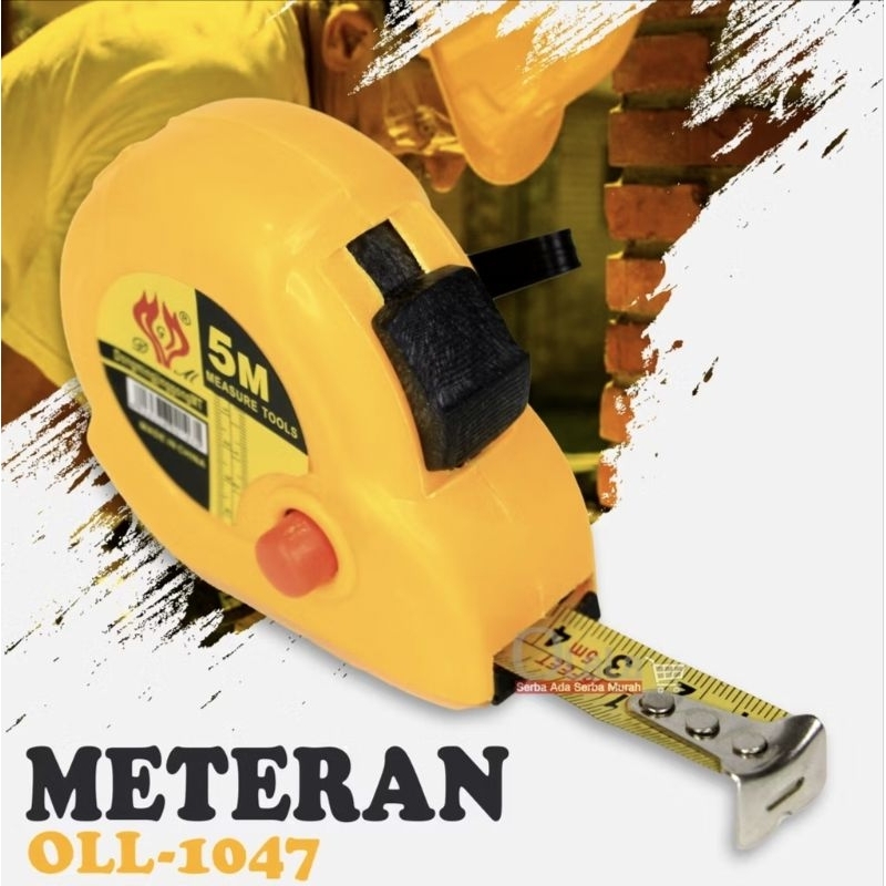 

METERAN ALAT PENGUKUR TUKANG / METERAN TUKANG 5M OLL-5M1047