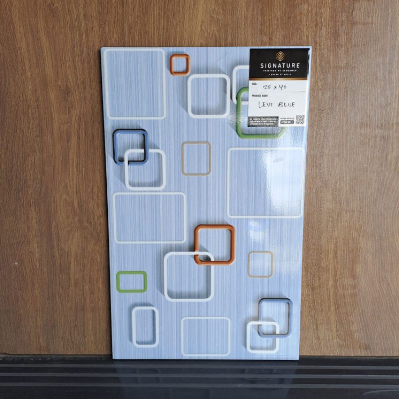 Keramik Dinding corak kotak² 25x40 Levi Blue (CHAT ADMIN/BACA DESKRIPSI SEBELUM MEMBELI)