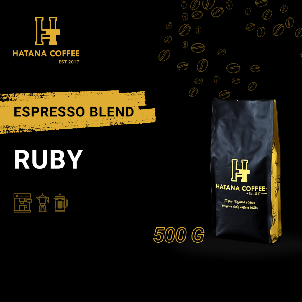 

Ruby Blend Biji Kopi Espresso Blend 500 Gram | Hatana Coffee