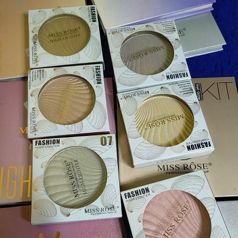 MISS ROSE 4 Color High-lighter & MISS ROSE Fashion High-lighter & MISS ROSE Glow Kit