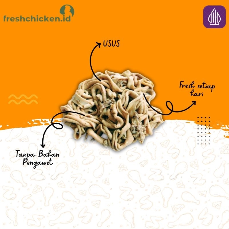 

Daging Ayam Fresh Segar Usus Ayam Bersih 1Kg