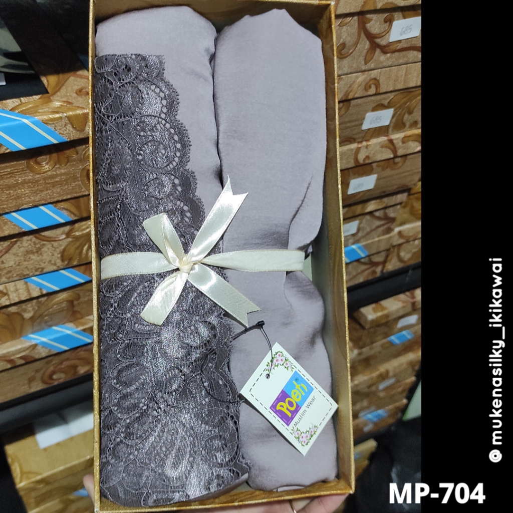 Mukena Silky Polos Poeti (MP-704)