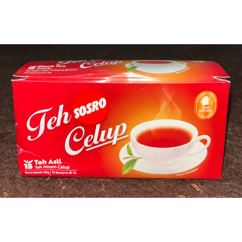

[COD] TEH CELUP SOSRO ISI 15 TEH ASLI TEH HITAM CELUP - TEH CELUP BOX