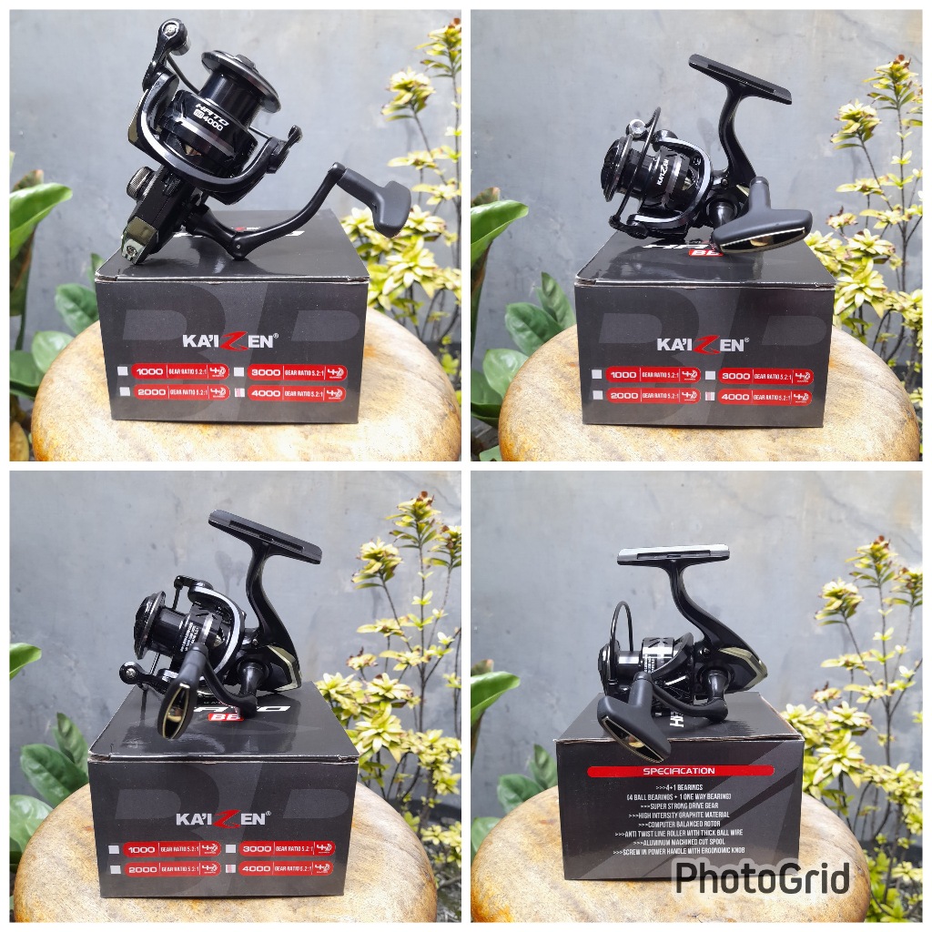 Reel Pancing Kaizen Hato 4000 Power Handle Gear Kuat dan Ringan