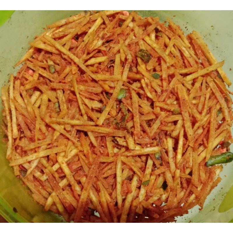 

Banana Stick pedas daun jeruk bungkusan 10rb