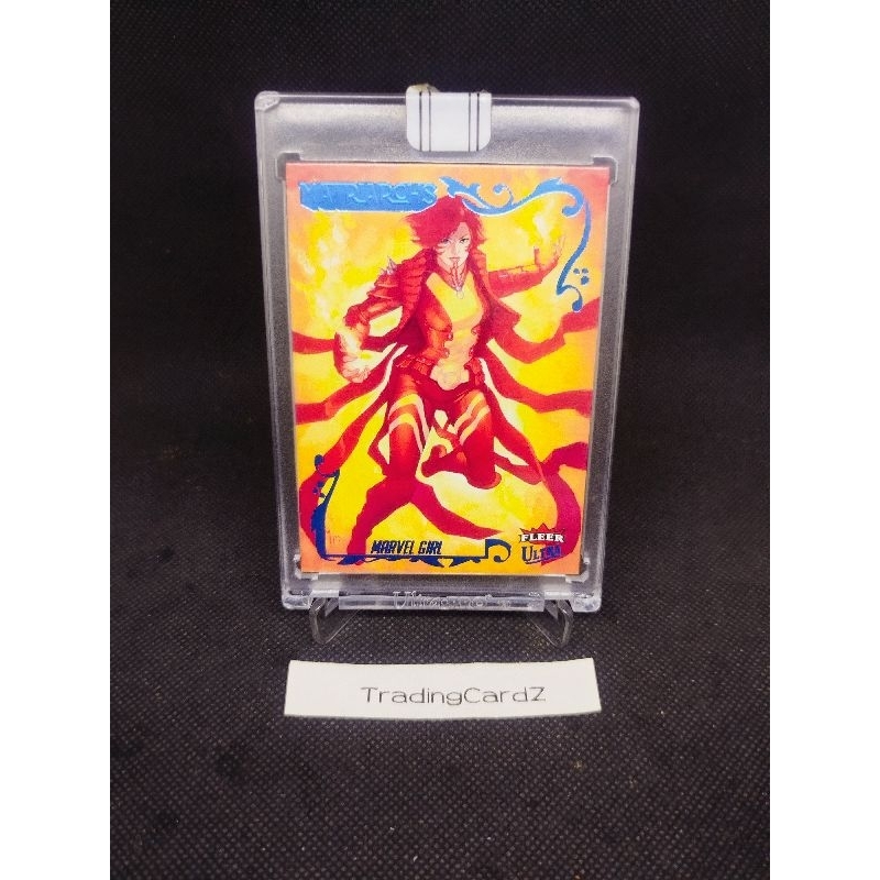(Kartu Tebal 100pt) Trading Card 2024 Fleer Ultra Matriachs Of Marvel Blue - Marvel Girl #84 (dpt sl