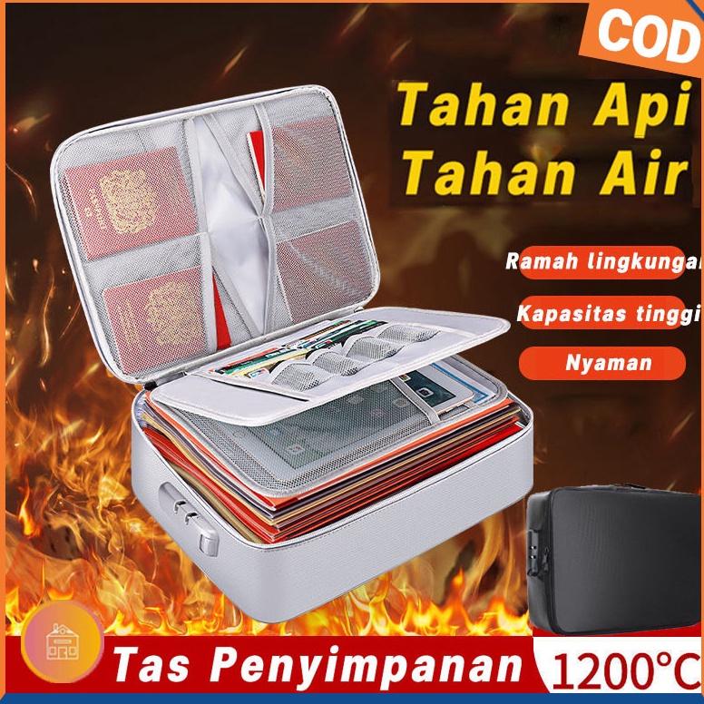 

KODE R27F COD Tas Dokumen Tahan Api Dan Air Tas Penyimpanan Tas Penyimpan Dokumen Menyimpan Dokumen Paspor Tempat Berkas Map