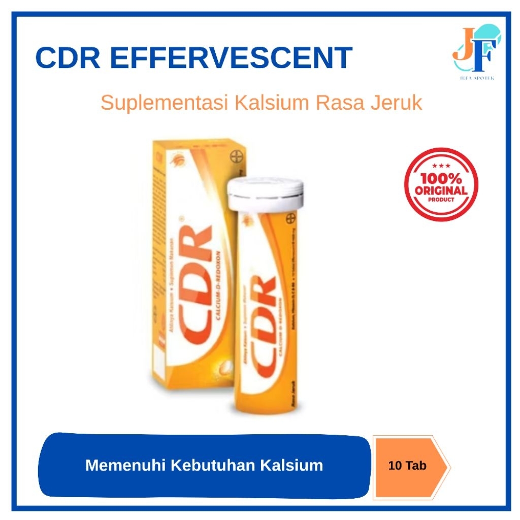 CDR | CDR EFFERVESCENT | CDR RASA ORANGE 10 TABLET