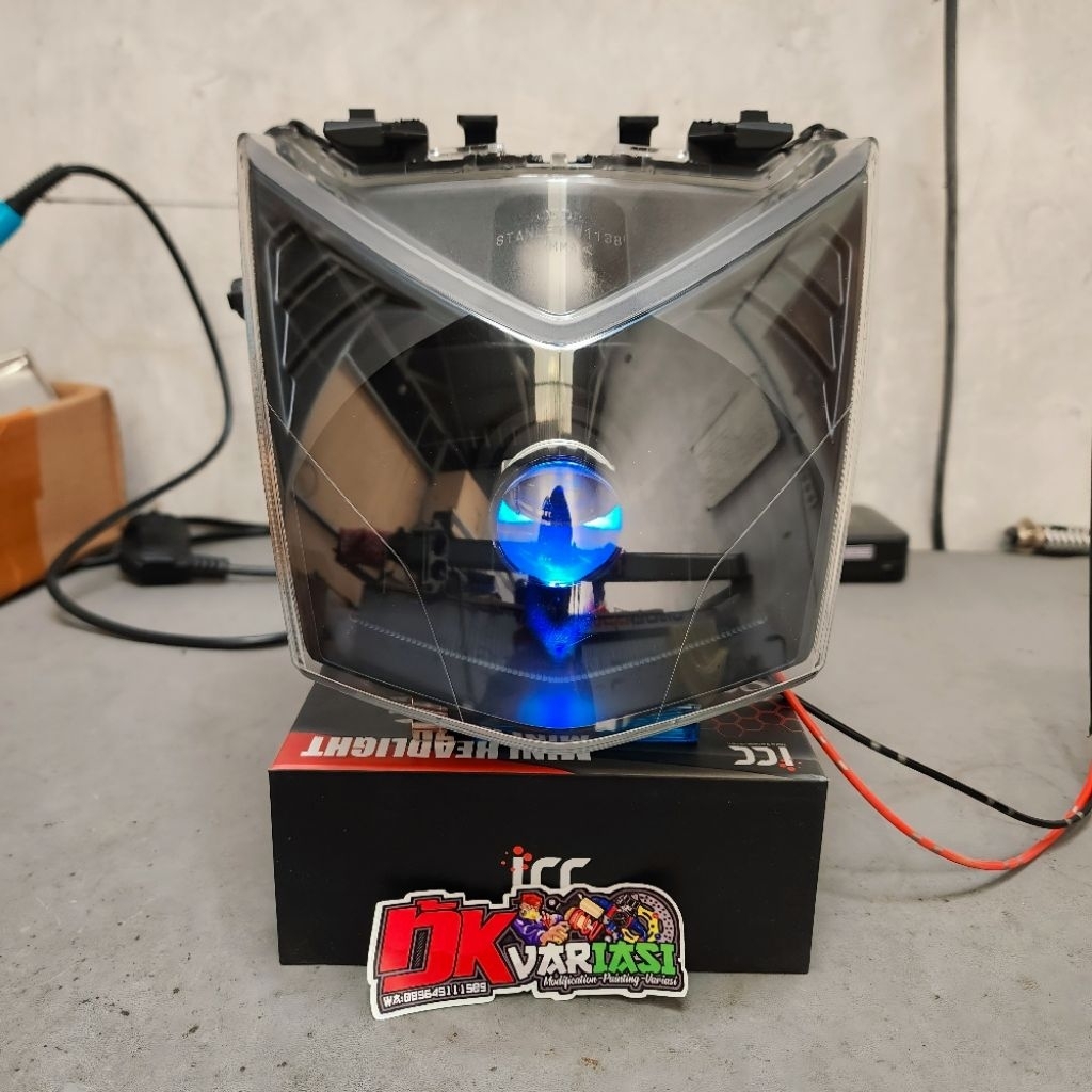 HEADLAMP/REFLEKTOR SET CUSTOM H4 BEAT FI 2012-2016