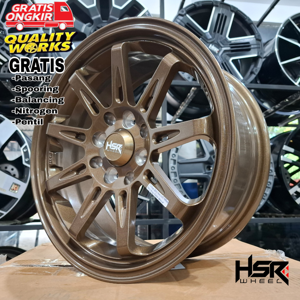 Velg Mobil Brio, Datsun, Sigra, Ayla, Ring 15 Lebar 6,5 Velg Racing Hsr Wheel Tikala