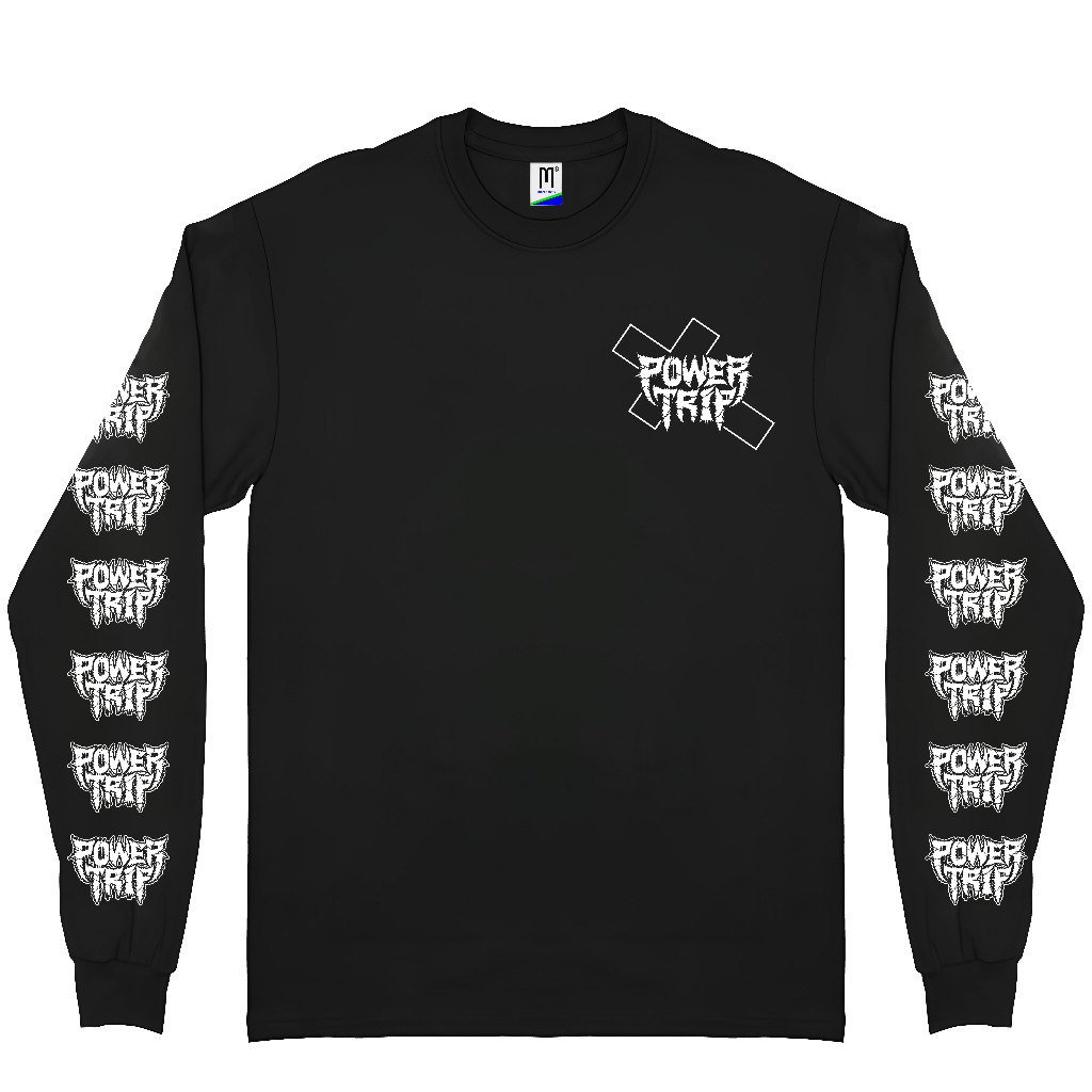 T-Shirt LONG SLEEVE POWER TRIP - CROSS | Tag Merchcons | Kaos musik | kaos band |