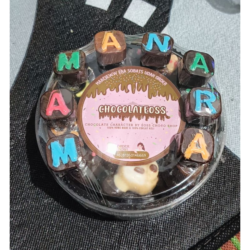 

Coklat karakter Hampers nama asli original Home Made