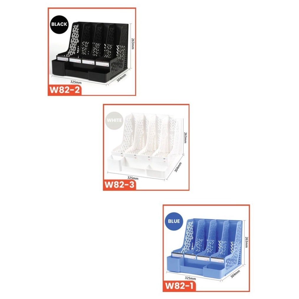 

KODE I76R RAK BUKU SEKAT DESKTOP ORGANIZER FILE STATIONERY KIT RAK PENYIMPANAN