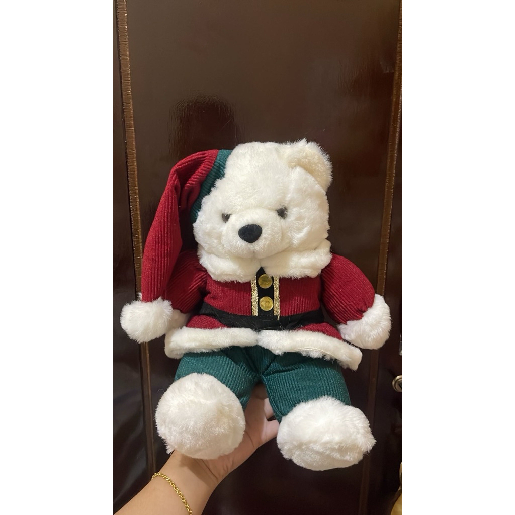 boneka teddy costum natal