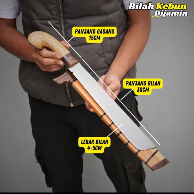 GOLOK KEBUN EKONOMiS GOLOK SERBAGUNA BERBAHAN BAJA PER SUP 9 SIAP PAKAi