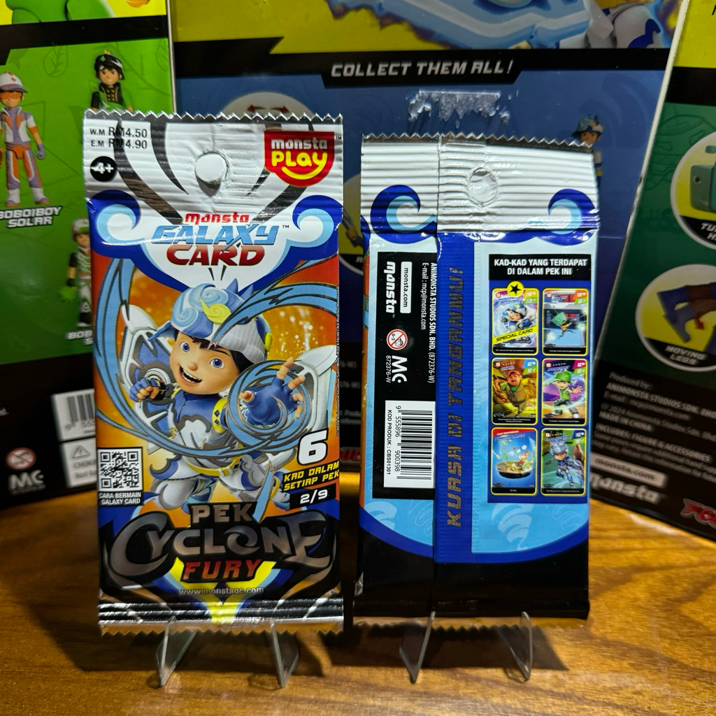 MONSTA GALAXY CARD PEK CYCLONE FURY ALTERNATE RARE