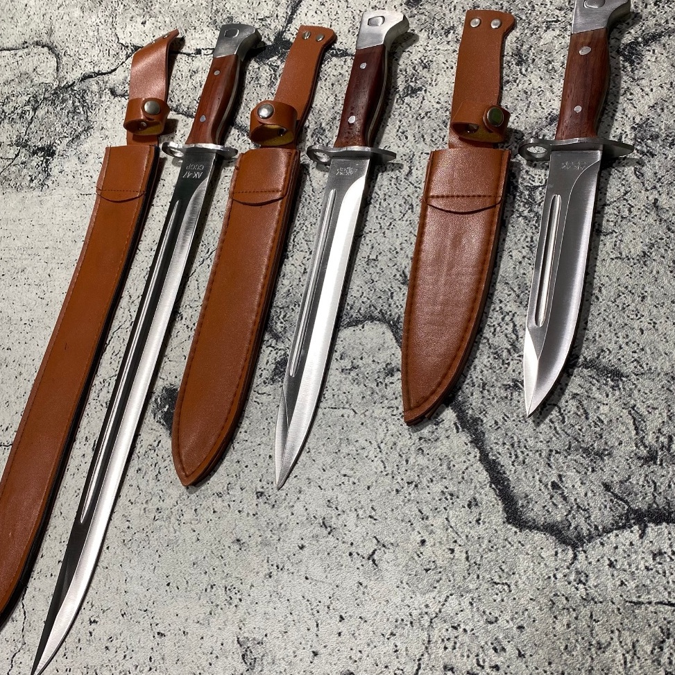 KODE A85L Pisau Outdoor Camping Pisau Tactical Survival Full Set Sarung dan Pisau Hunting Berburu Pa