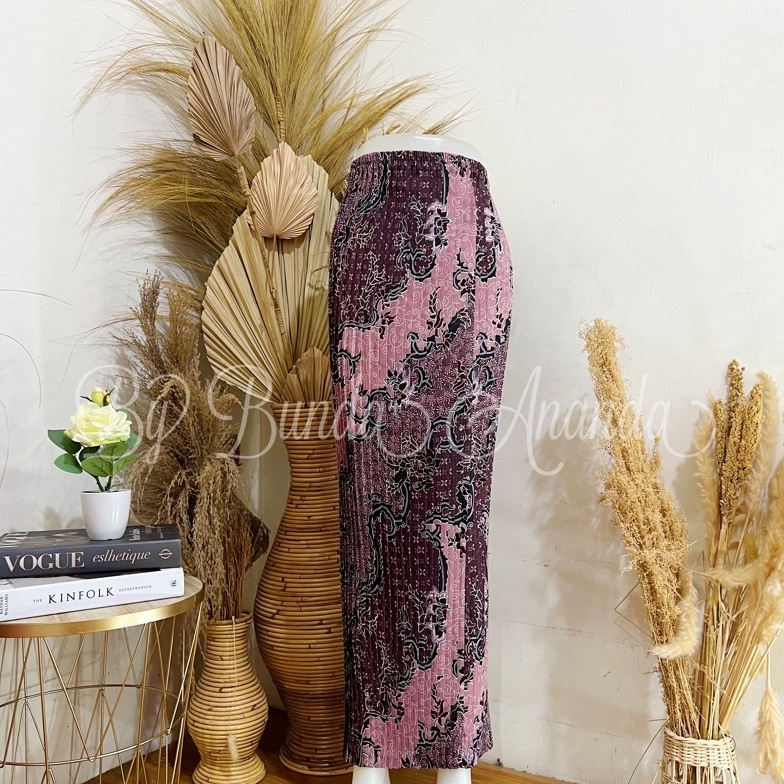 KODE L18K ROK BATIK PLISKET  ROK PLISKET BATIK  ROK BATIK KONDANGAN MEWAH REAL PICT