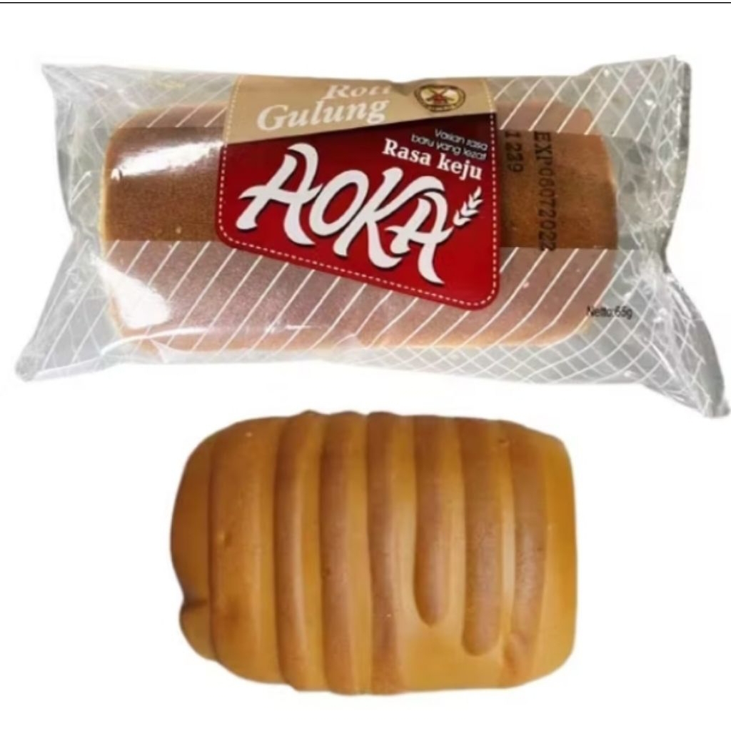 Roti aoka Gulung berbagai rasa coklat keju kelapa pandan vanilla nanas Roti Aoka produksi bakery Fam