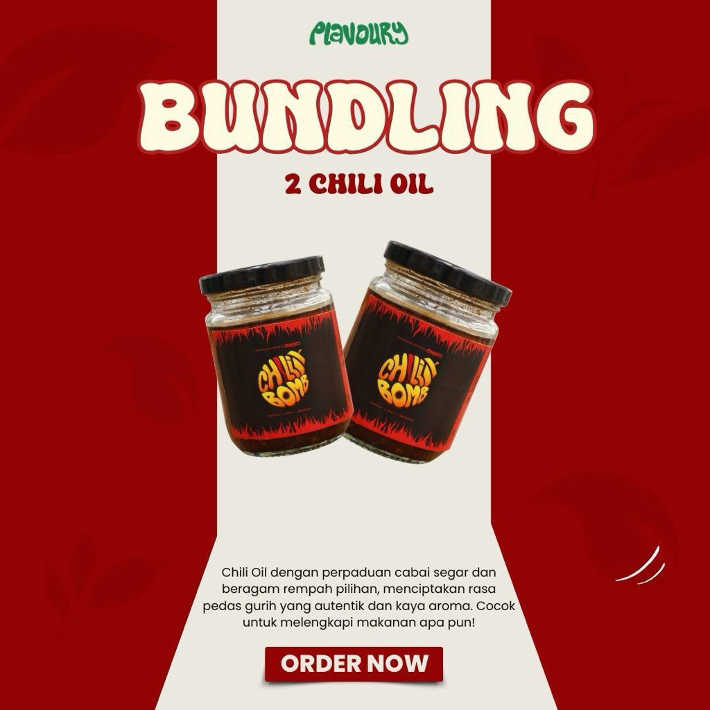 

BUNDLE - 2 Chili Bomb (chili oil) by Plavoury