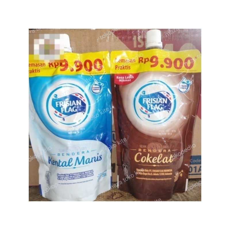 

FRISIAN FLAG FF SUSU SUSU BENDERA POUCH KRIMER & COKLAT 260ML