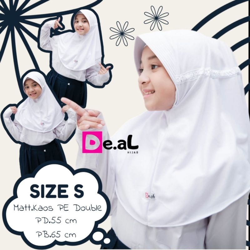 [DEAL] Hijab Anak Sekolah PAUD TK SD SMP Serut Rabbani kaos
