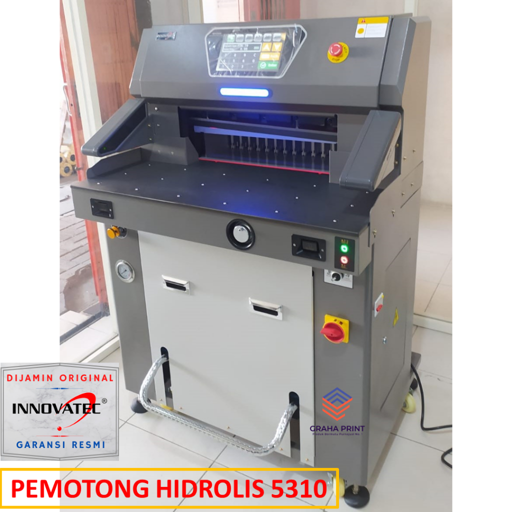 INNOVATEC Mesin Potong Kertas Hidrolis 5310 Automatis Alat Pemotong Kertas Hidrolik Digital Otomatis