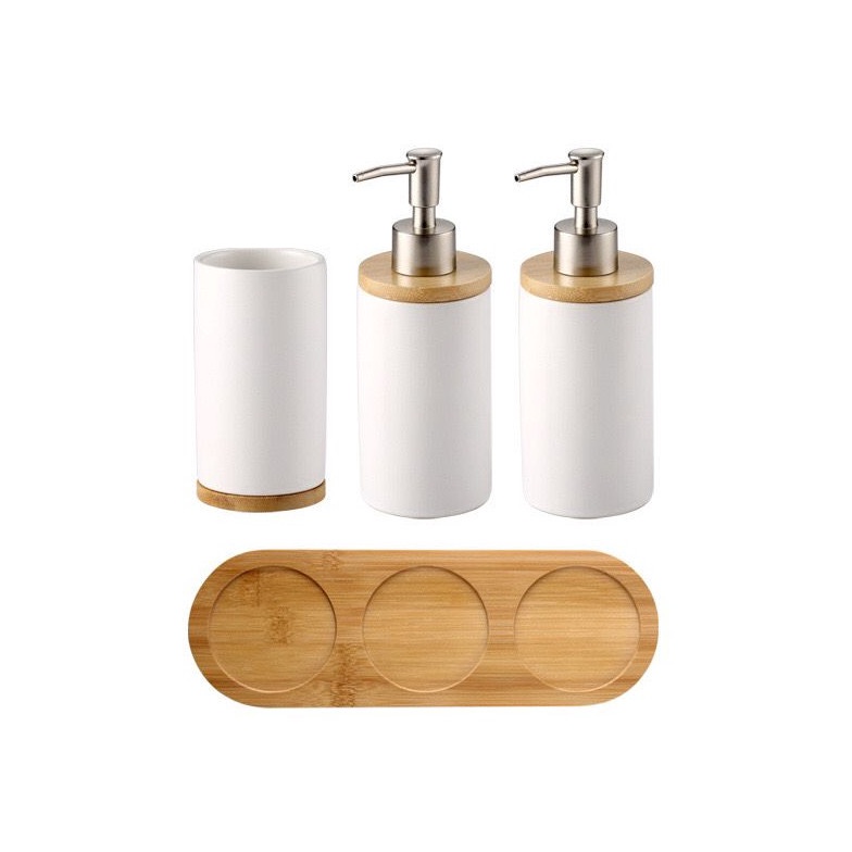 KODE E99U MS Tempat Sabun Keramik  Botol Sabun Dan Tempat Sikat Gigi 1 Gelas