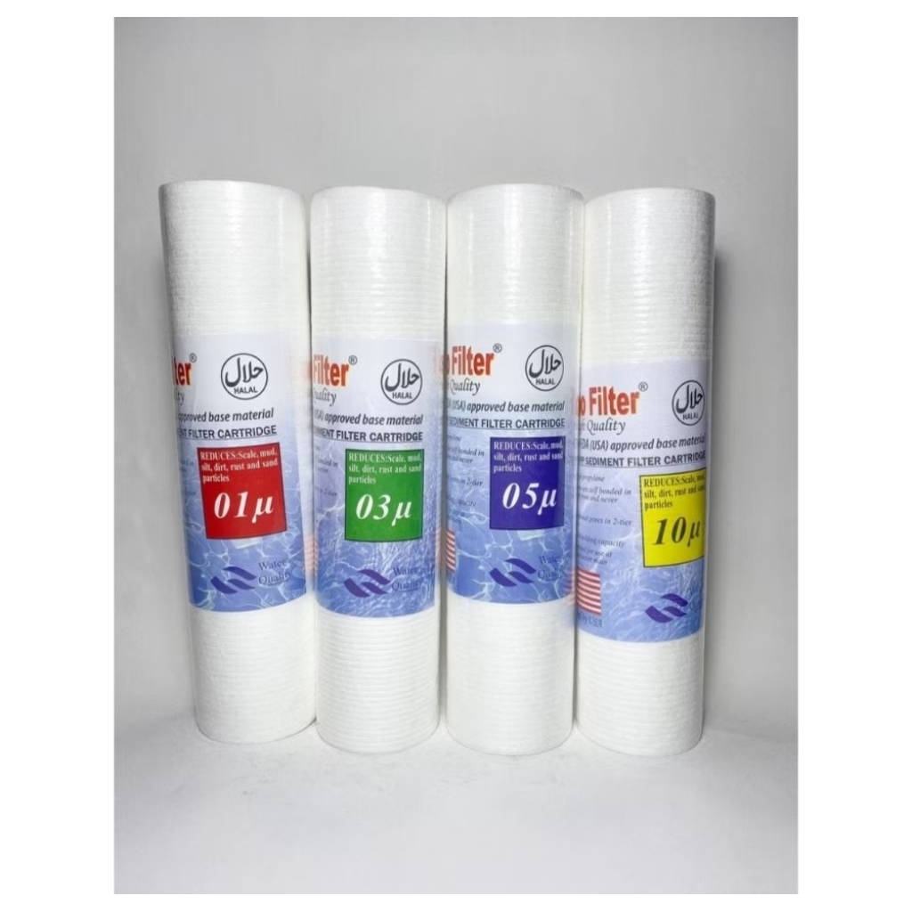 Catridge Filter Air NANO FILTER 0,1 MICRON / Saringan Air / Spun Busa 10" / Sedimen filter 10 inch /