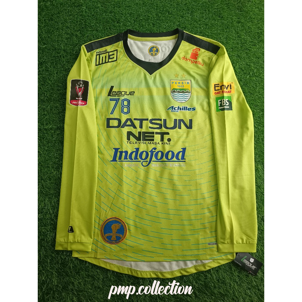JERSEY PERSIB GK AWAY PIALA PRESIDEN 2015 ORIGINAL PLAYER ISSUE (MADE W 78)