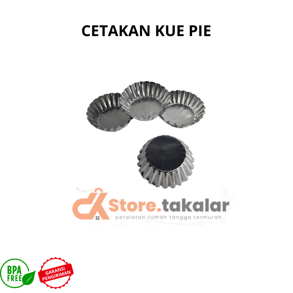 Cetakan Kue Pie 20 Pcs / Cetakan Pie Susu / Cetakan Kue Pie Mini isi 20 psc