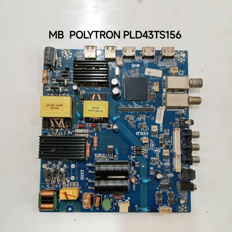 MB TV POLYTRON PLD 43TS156 MAINBOARD MESIN TV POLYTRON PLD 43TS156
