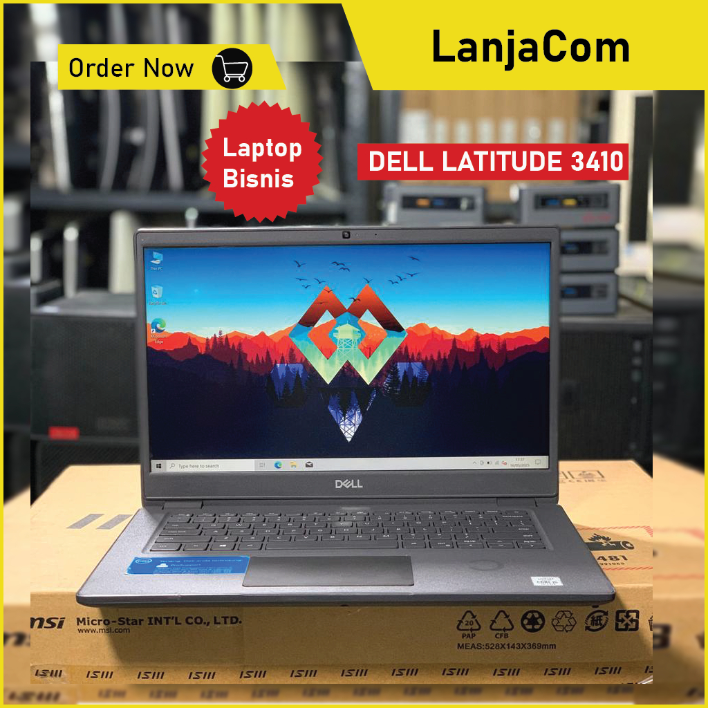 DELL LATITUDE 3410 I5-10210U Ram 8GB SSD 256GB Win 10 pro Mantap