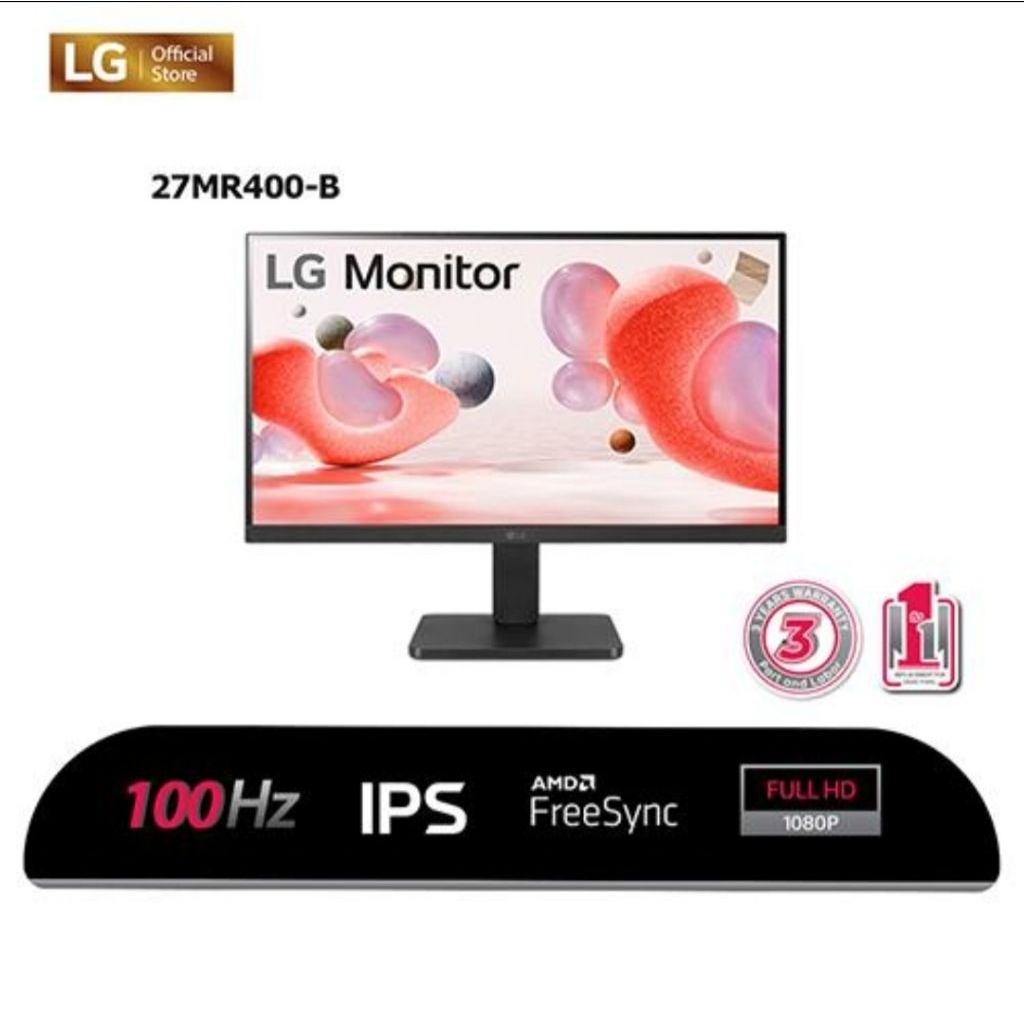 Monitor Led LG 27MR400 27" inch ips Fhd / Monitor Komputer LG 27mr400b / Led Cctv