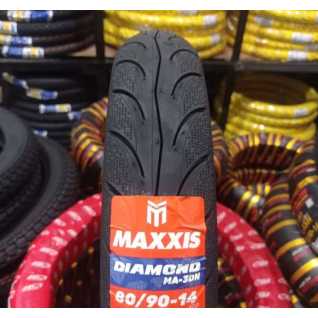 BAN MAXXIS DIAMOND 80/90-14 TUBLES/BAN DEPAN MAXXIS VARIO125/BAN LUAR DEPAN BEAT STREET/BAN MAXXIS D