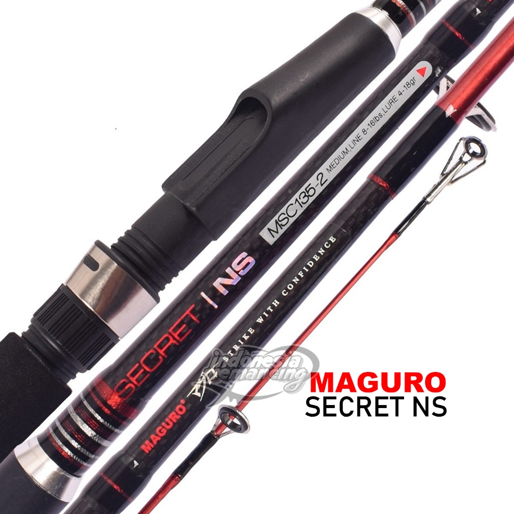 Joran Spinning Maguro Secret NS  135cm | 150cm | 165cm | 180cm Joran Sambung 2 Labuan Pancing