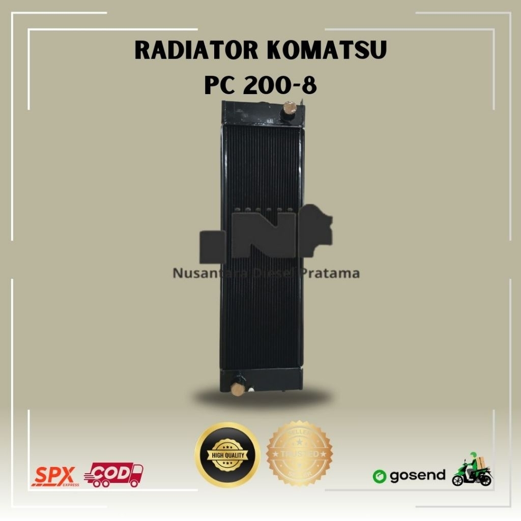 Radiator Tembaga Komatsu PC 200-8 / Radiator Tembaga Baru PC 200 8