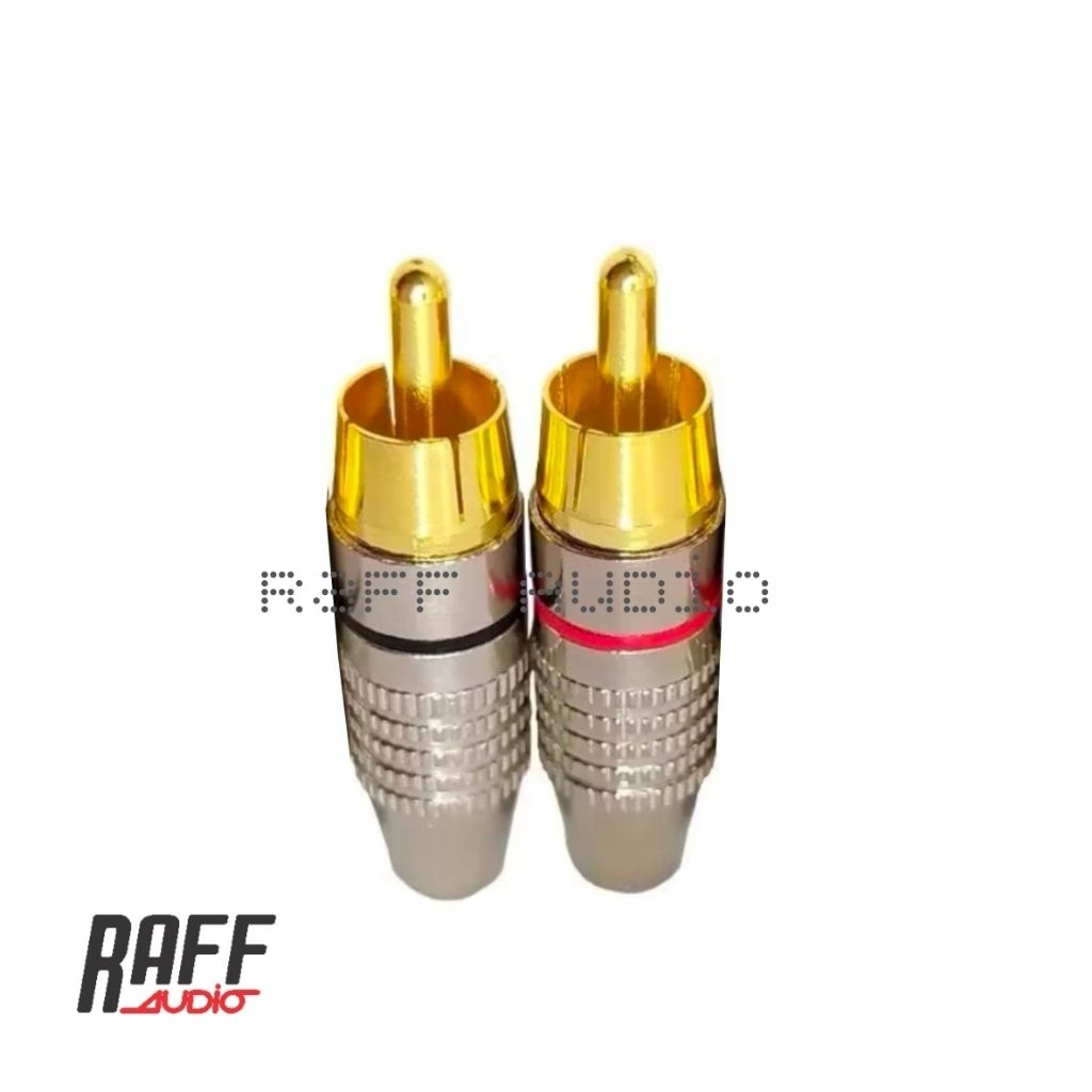 Jack RCA Silver Gold 1 set Jack RCA Audio Bagus